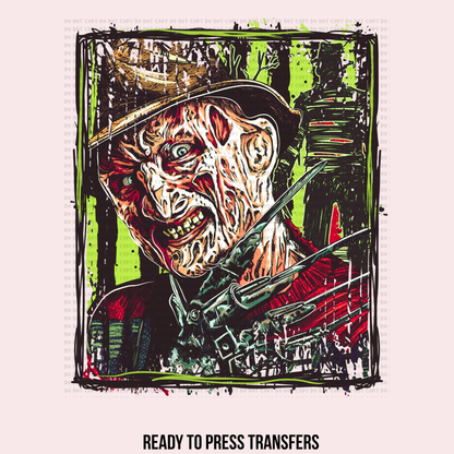 FREDDY GREEN W/ 2 SLEEVES DTF TRANSFERS
