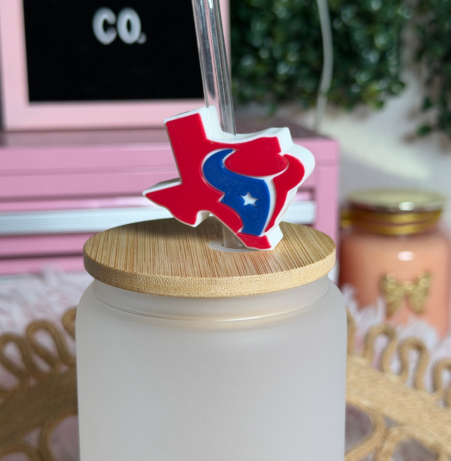 Texans straw topper