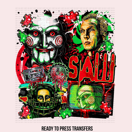 JIGSAW W/ 2 SLEEVES DTF TRANSFERS