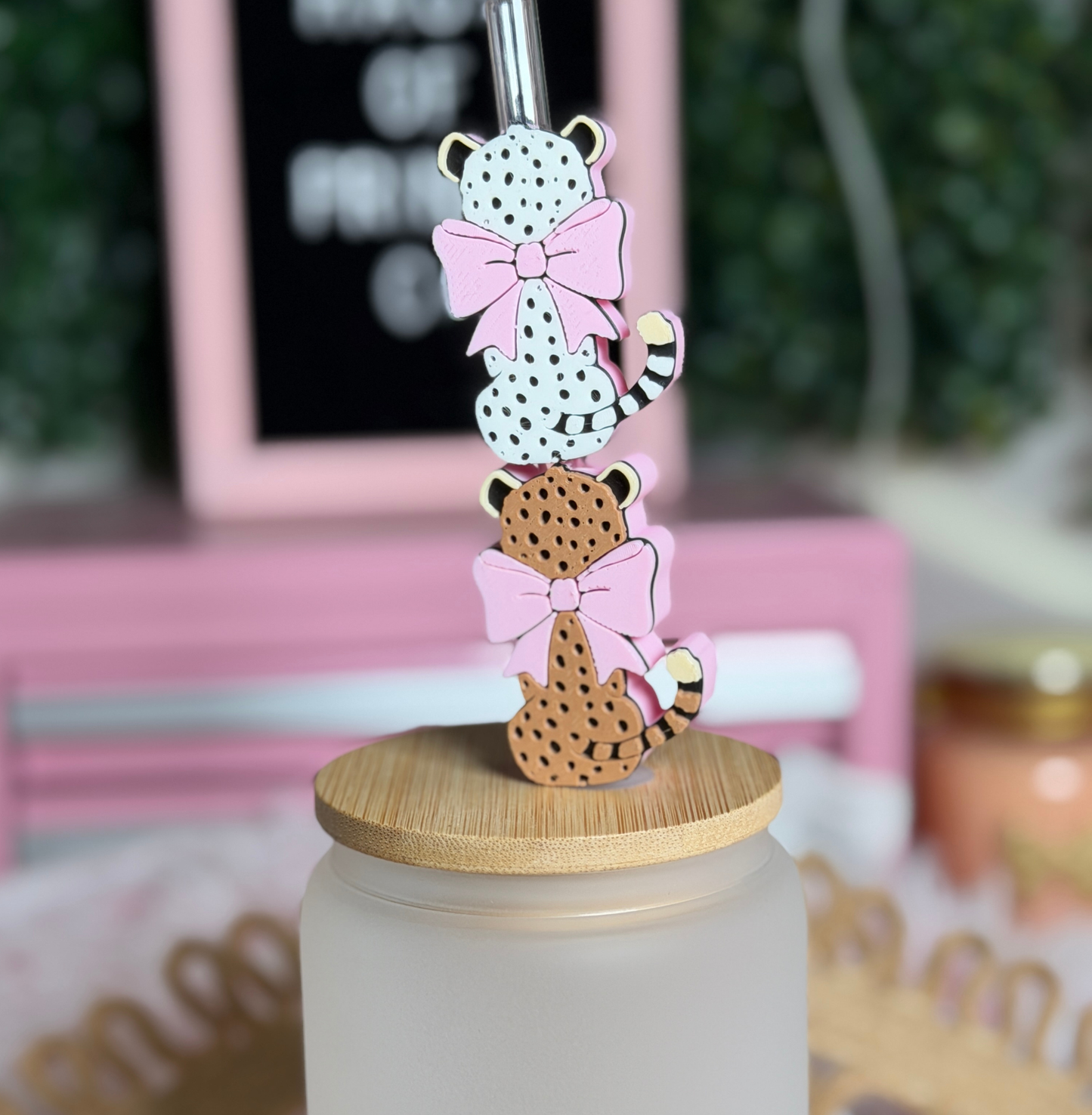 Cheetah Straw Topper