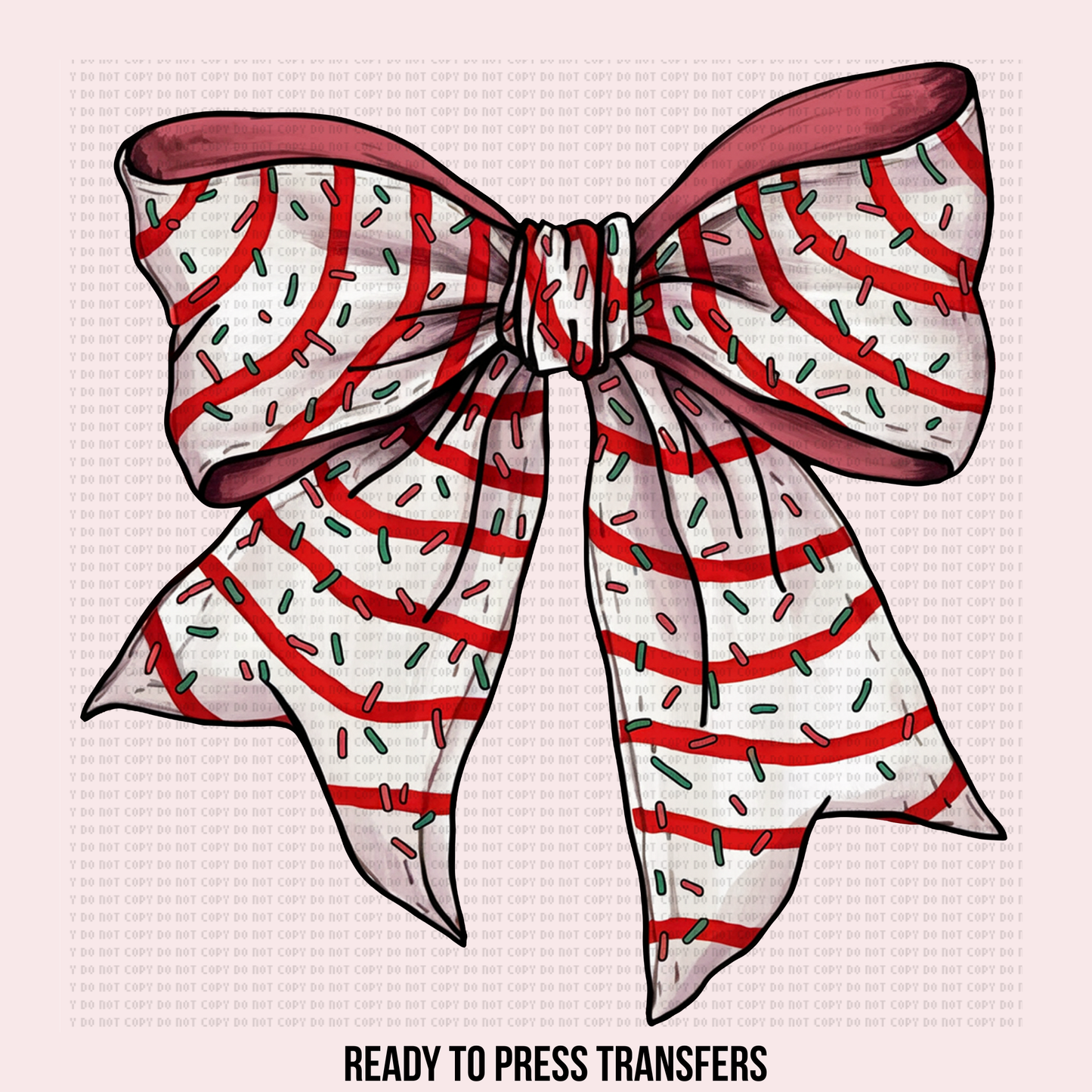 Xmas Tree Cake Bow