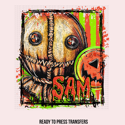 SAM W/ 2 SLEEVES DTF TRANSFERS